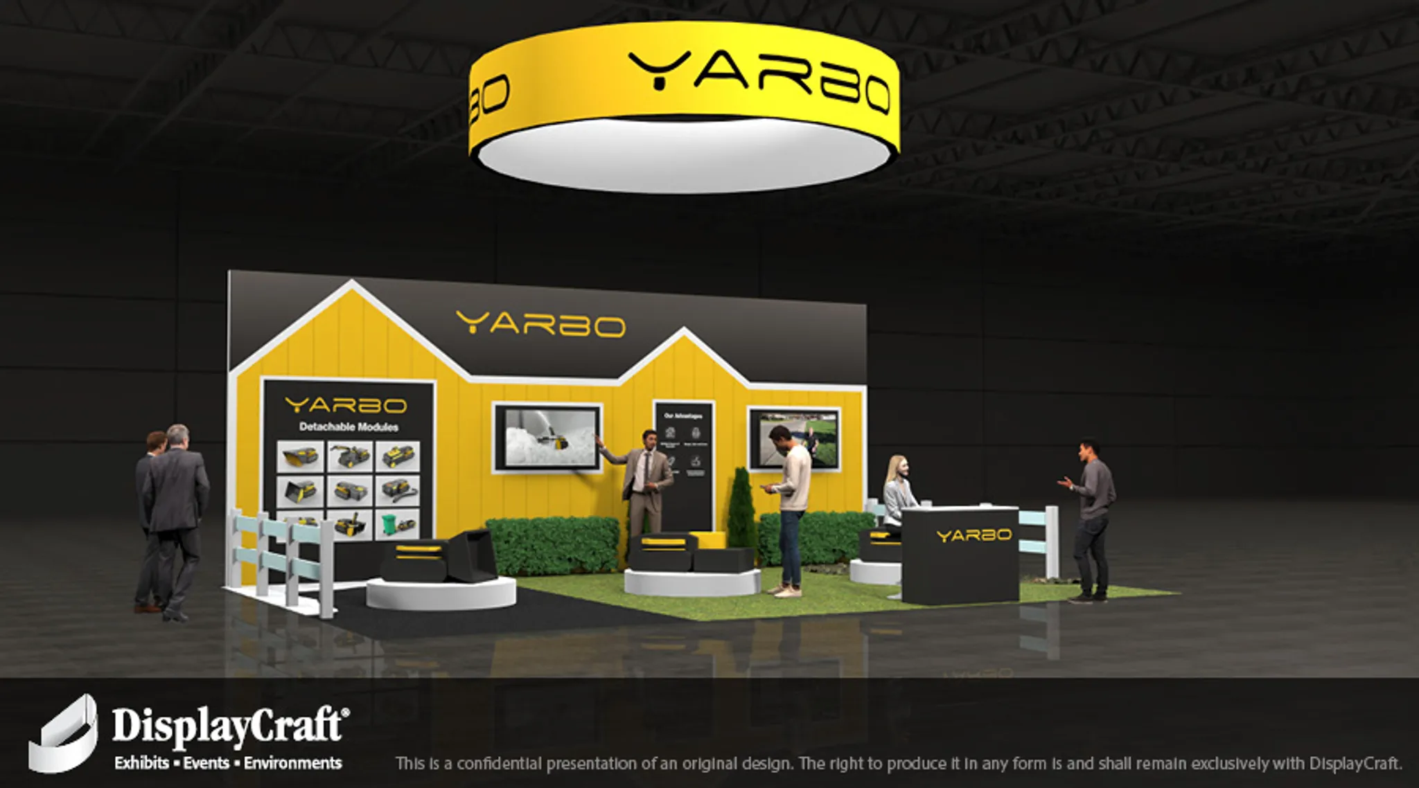 20x30 Île booth design by DisplayCraft